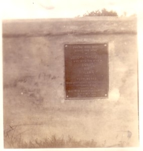 picture of old marker taken from an old order scrapbook